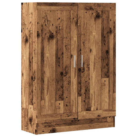 vidaXL Book Cabinet Old Wood 82,5x30,5x115 cm Engineered Wood