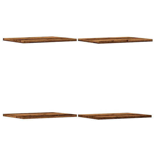vidaXL Bookshelf Boards 4 pcs Old Wood 40x30x1,5 cm Engineered Wood