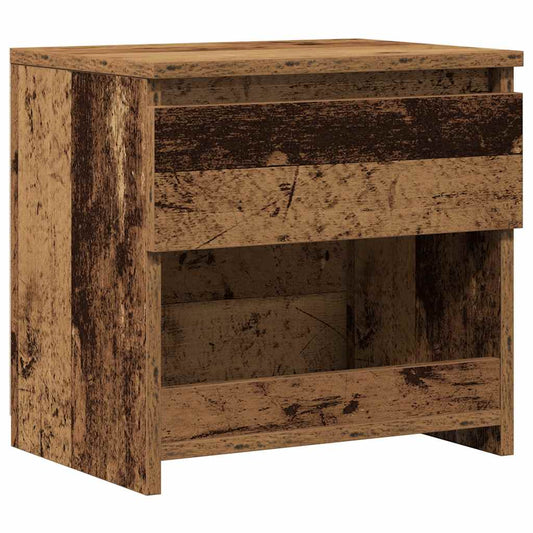 vidaXL Bedside Cabinet Old Wood 40x30x39 cm Engineered Wood