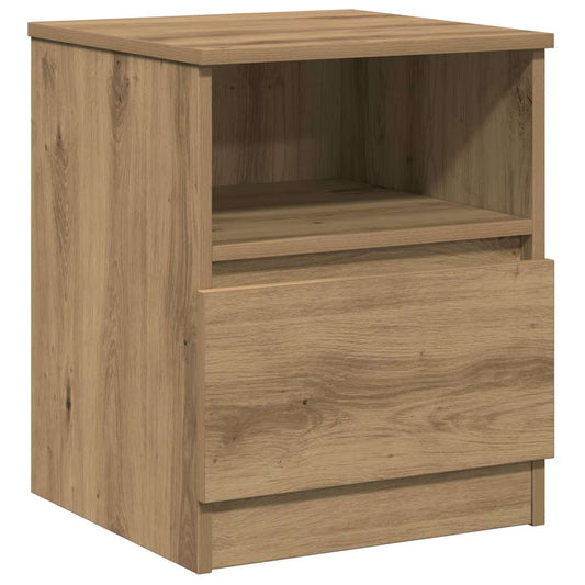 vidaXL Bedside Cabinet Artisan Oak 40x40x50 cm Engineered Wood