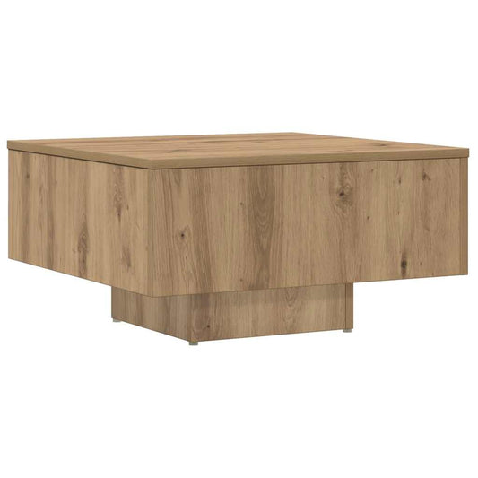 vidaXL Coffee Table Artisan Oak 60x60x31,5 cm Engineered Wood