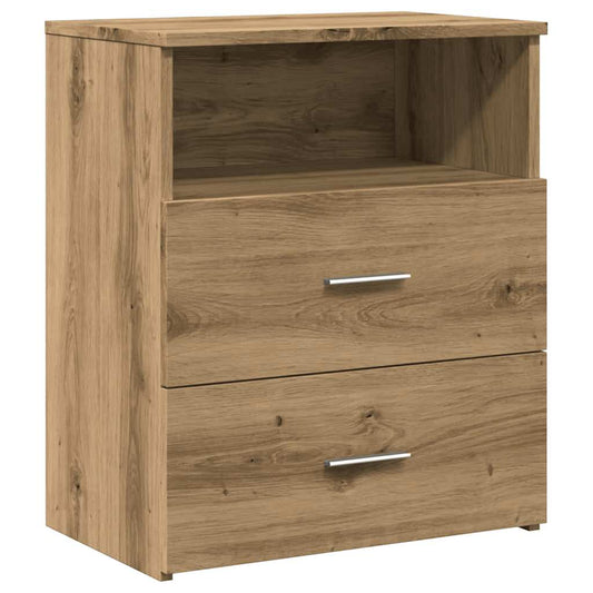 vidaXL Bedside Cabinet Artisan Oak 50x32x60cm Engineered Wood