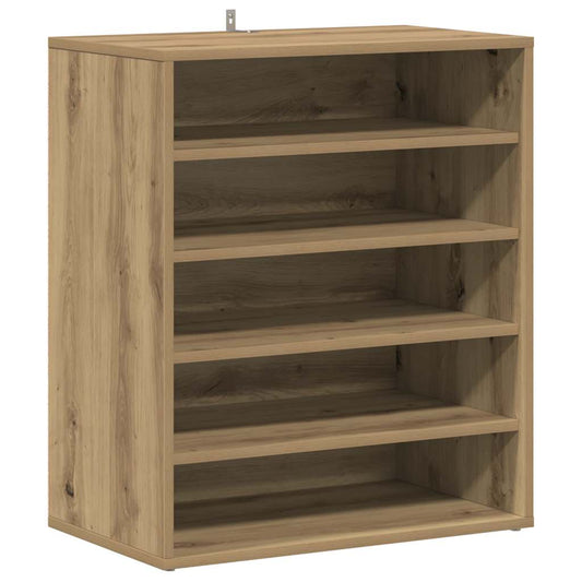 vidaXL Shoe Cabinet Artisan Oak 60x35x70 cm Engineered Wood
