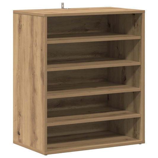 vidaXL Shoe Cabinet Artisan Oak 60x35x70 cm Engineered Wood