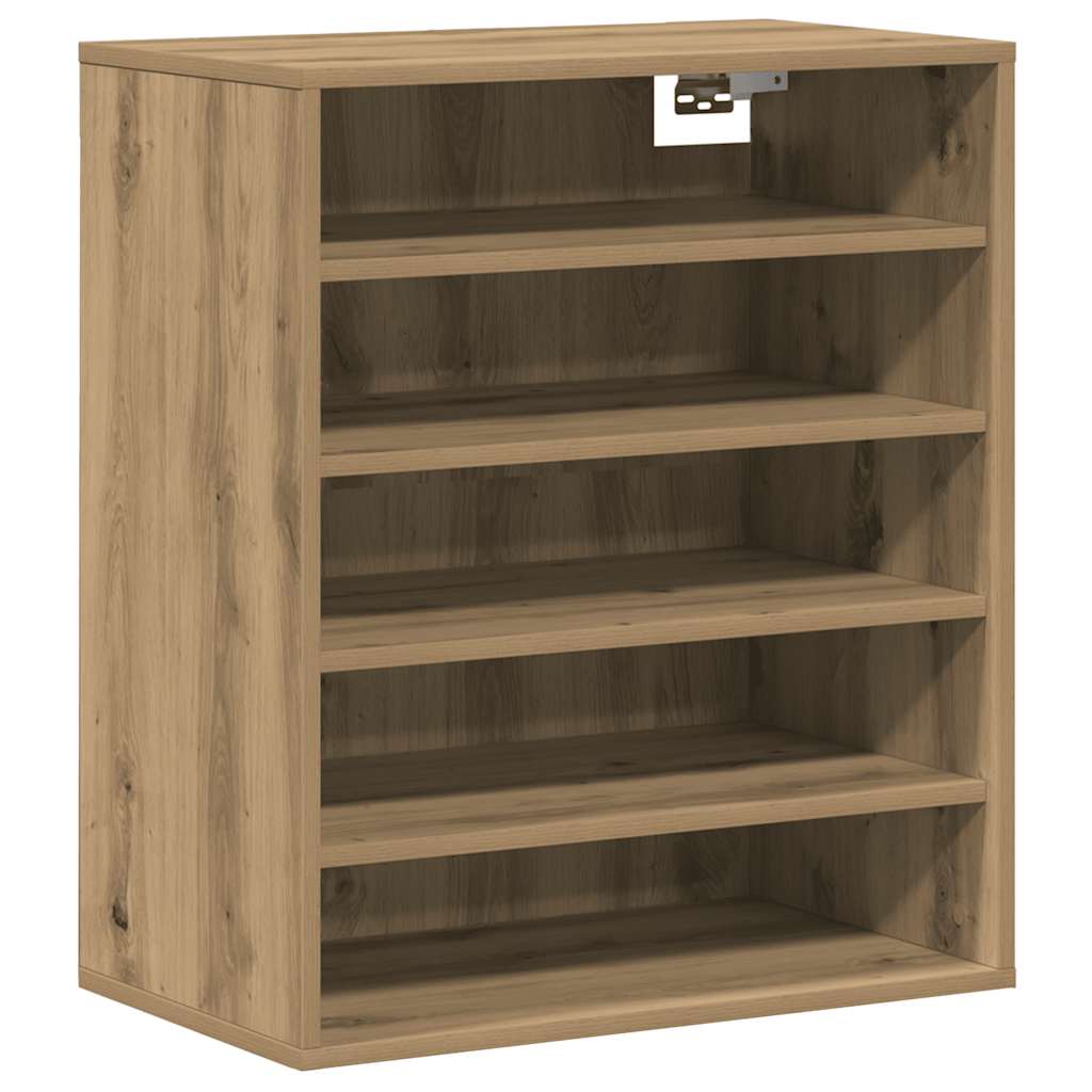 vidaXL Shoe Cabinet Artisan Oak 60x35x70 cm Engineered Wood