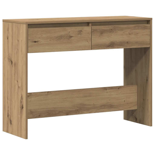 vidaXL Console Table Artisan Oak 100x35x76,5 cm Engineered Wood
