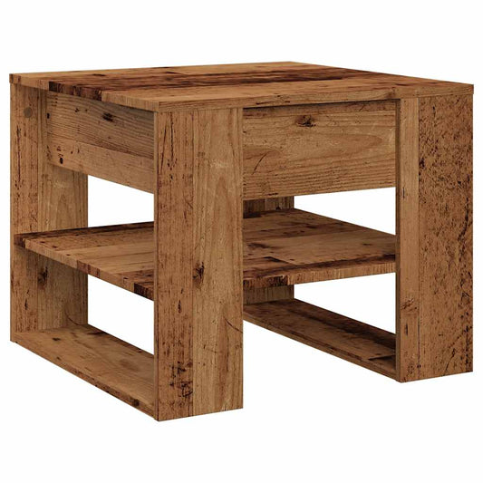 vidaXL Coffee Table Old Wood 55,5x55x45 cm Engineered Wood