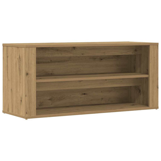 vidaXL Shoe Bench Artisan Oak 100x35x45 cm Engineered Wood
