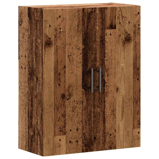 vidaXL Wall Mounted Cabinet Old Wood 69,5x34x90 cm