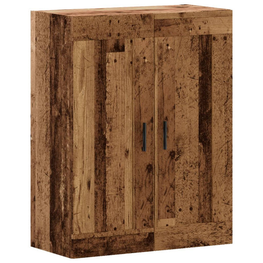 vidaXL Wall Mounted Cabinet Old Wood 69,5x34x90 cm Engineered Wood