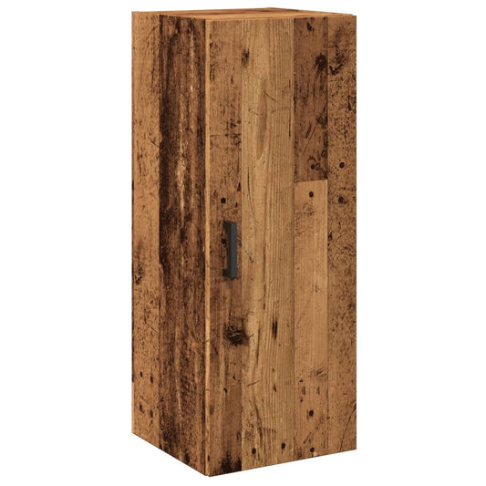 vidaXL Wall Mounted Cabinet Old Wood 34,5x34x90 cm Engineered Wood