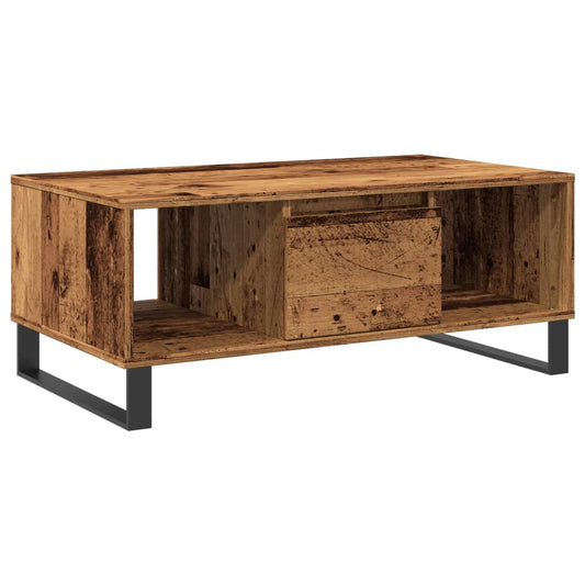 vidaXL Coffee Table Old Wood 90x50x36,5 cm Engineered Wood