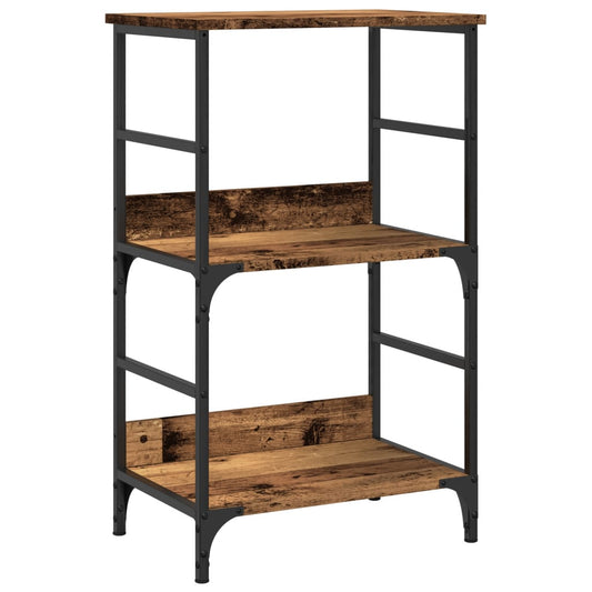 vidaXL Book Cabinet Old Wood 50x33x82 cm Engineered Wood