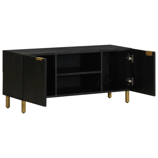 vidaXL TV Cabinet Black 105x33x46 cm Engineered Wood