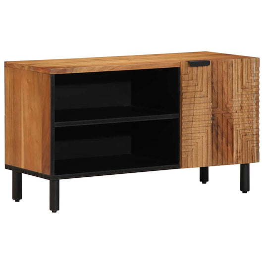 vidaXL TV Cabinet with Shelf Brown 80 x 33 x 46 cm Solid Mango Wood