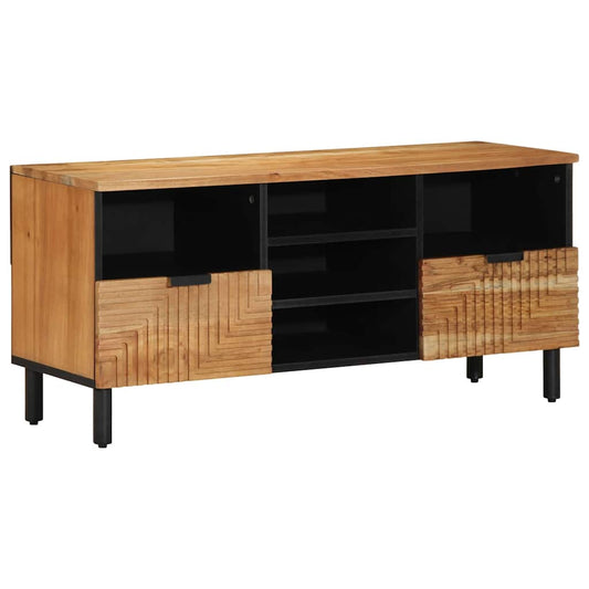 vidaXL TV Cabinet with Drawer Brown 100 x 33 x 46 cm Solid Mango Wood