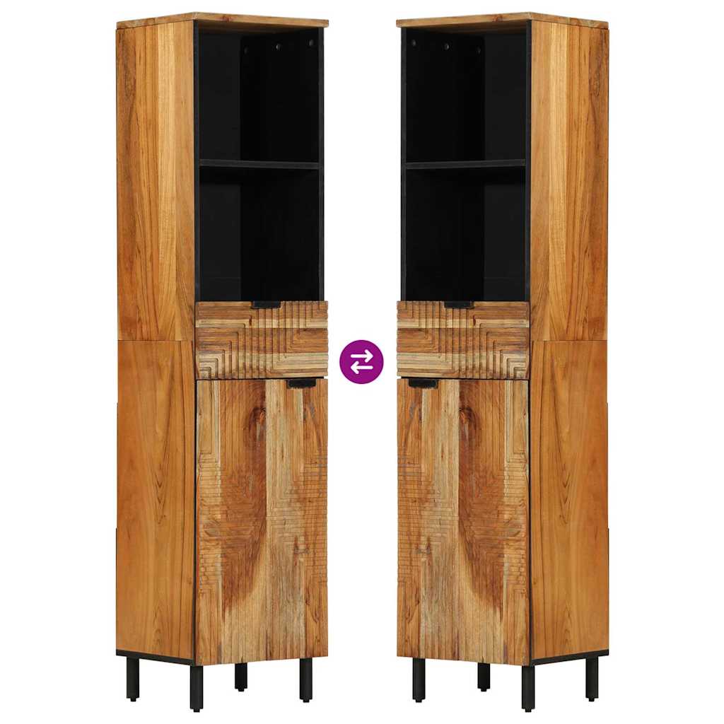 vidaXL Bathroom Cabinet Brown 38 x 33 x 160 cm Solid Mango Wood