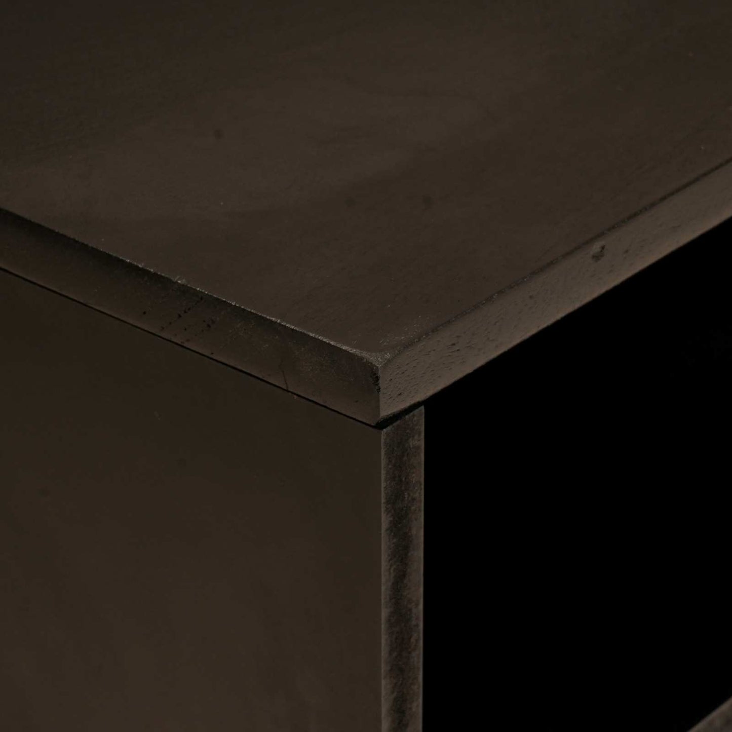 vidaXL TV Cabinet Black and Gold 80 x 33 x 46 cm Engineered wood
