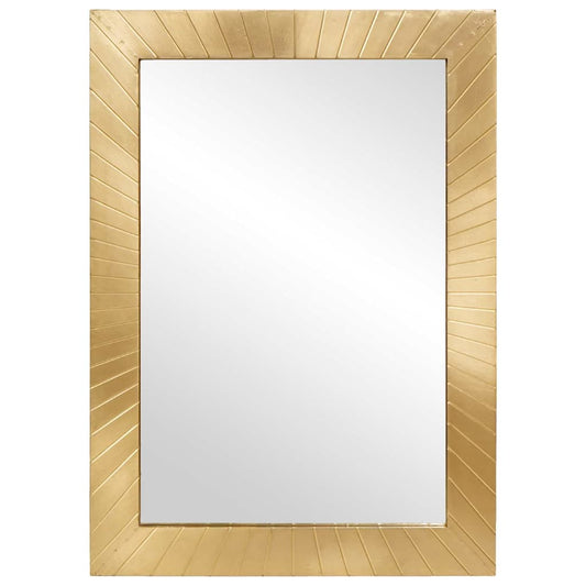 vidaXL Bathroom Mirror Wall-mounted with Mirror Gold 50 x 2.5 x 70 cm