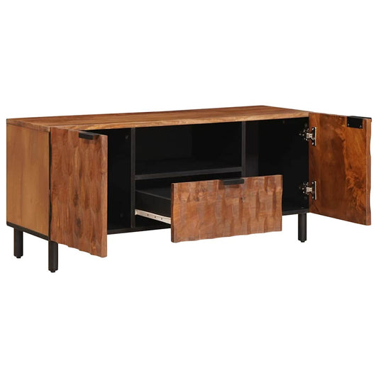 vidaXL TV Cabinet with Drawer Acacia Brown Finish 105 x 33 x 46 cm