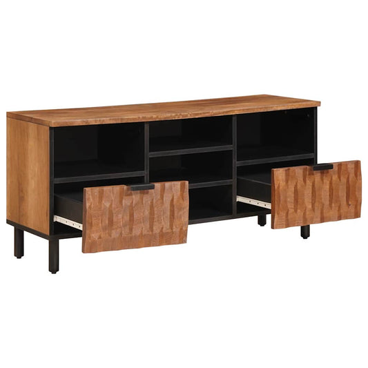 vidaXL TV Cabinet with Drawer Acacia Brown Finish 100 x 33.5 x 46 cm