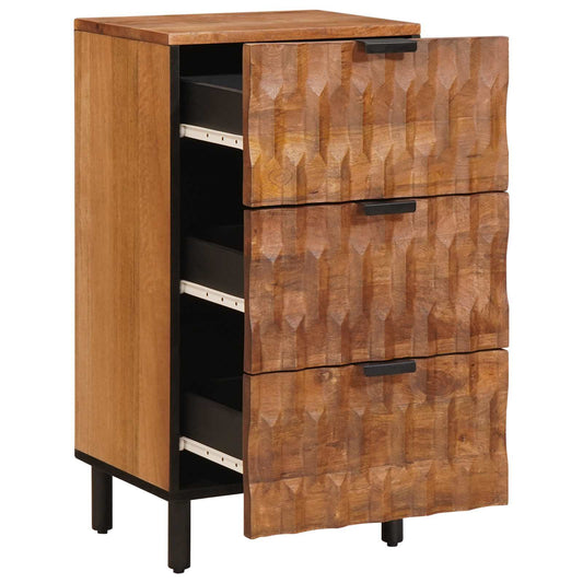 vidaXL Sideboard Acacia Brown Finish 40 x 33 x 75 cm Solid Mango Wood