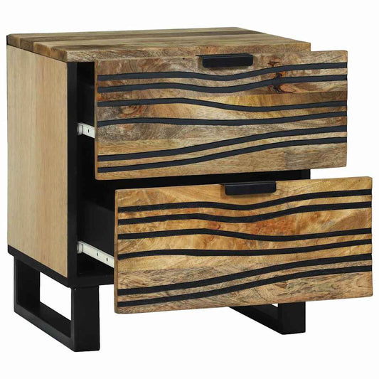 vidaXL Bedside Cabinet Natural 40 x 33 x 46 cm Engineered Wood