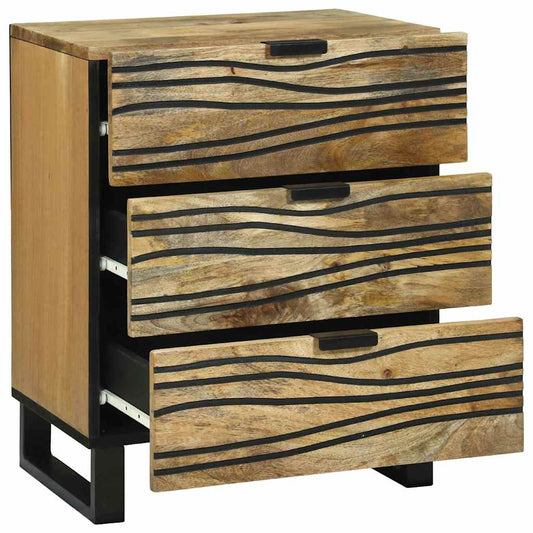 vidaXL Bedside Cabinet Natural 50 x 33 x 62 cm Engineered Wood