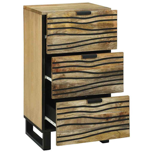 vidaXL Sideboard with Drawer Brown 40 x 33 x 75 cm Solid mango wood