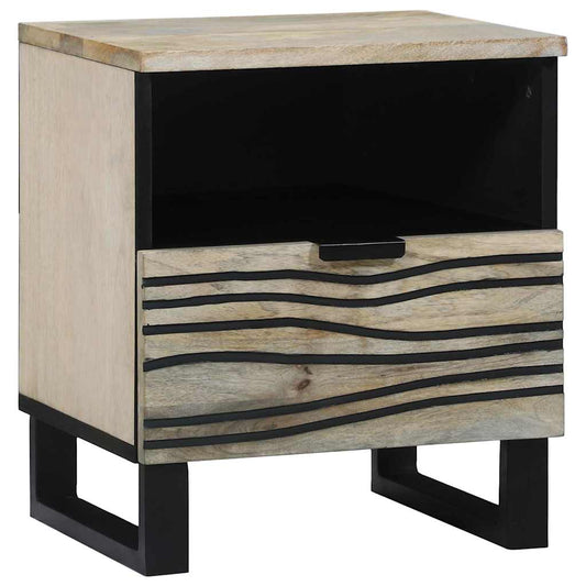 vidaXL Bedside Cabinet 2 pcs White 40 x 33 x 46 cm Engineered Wood