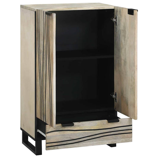 vidaXL Media Storage Cabinets & Racks White and Black 60 x 33 x 100 cm
