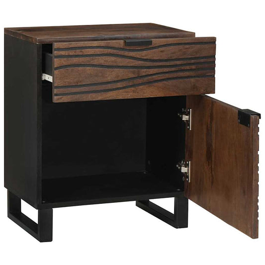 vidaXL Bedside Cabinet Walnut 50 x 33 x 60 cm Engineered Wood