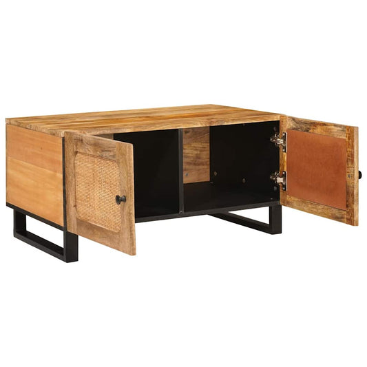 vidaXL Coffee Table Natural 80 x 50 x 40 cm Solid Mango Wood