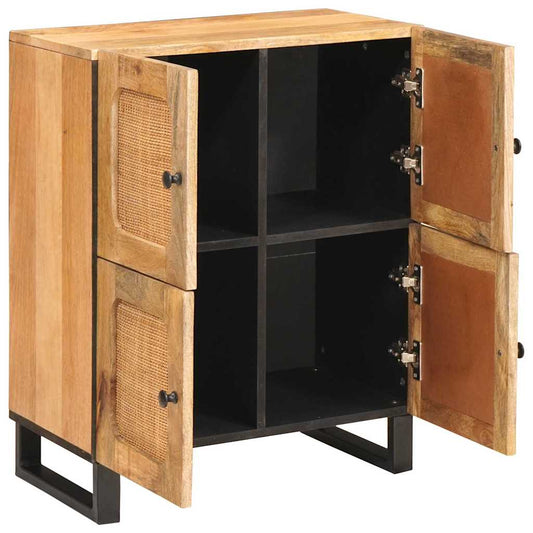 vidaXL Sideboard with Storage Brown 60 x 33 x 75 cm Solid Mango Wood