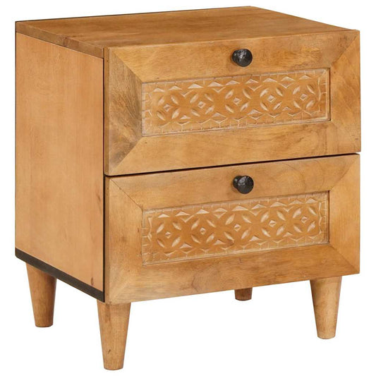vidaXL Bedside Cabinet 2 pcs Light Brown 40 x 33 x 46 cm