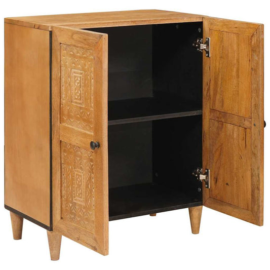 vidaXL Sideboard Light brown 60 x 33 x 75 cm Solid mango wood