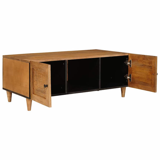 vidaXL Coffee Table Light Brown 100 x 54 x 40 cm Solid Mango Wood