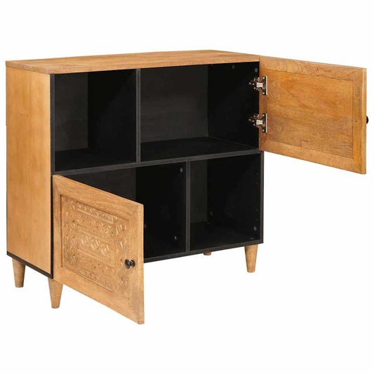 vidaXL Sideboard 80 x 33 x 75 cm Solid Mango Wood
