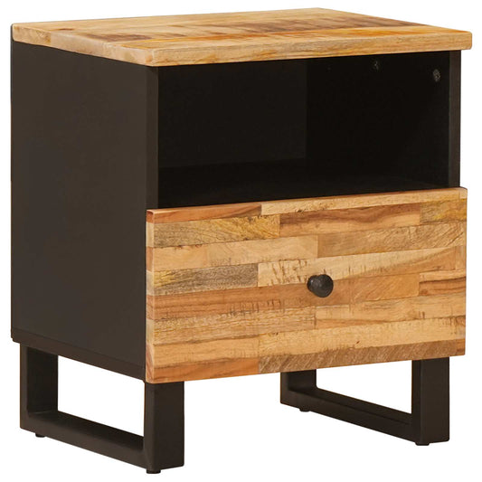 vidaXL Bed cabinet 2 pcs Brown 40 x 33 x 46 cm Solid Mango Wood
