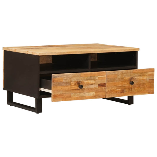 vidaXL Coffee Table with Drawer Brown 80 x 54 x 40 cm Solid Mango Wood