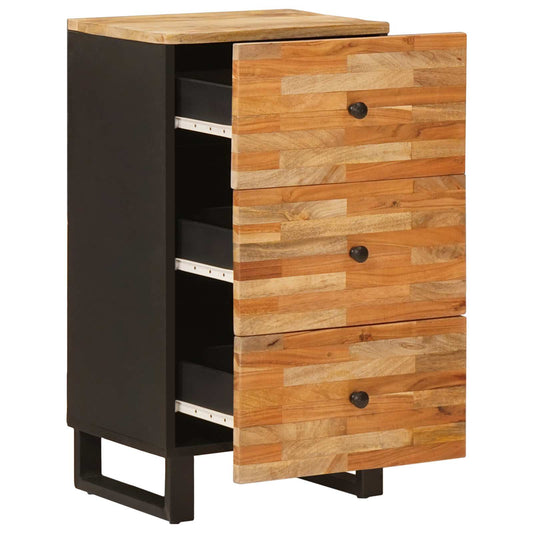 vidaXL Side Cabinet with Drawer Brown 40 x 33 x 75 cm Solid Mango Wood