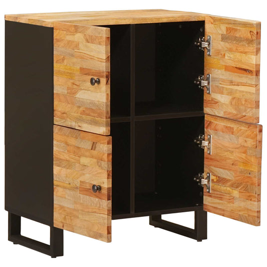 vidaXL Side Cabinet with Door Brown 60 x 33 x 75 cm Solid Mango Wood