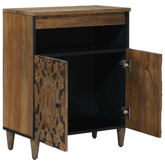 vidaXL Sideboard with Storage Brown 60 x 33.5 x 75 cm Solid Mango Wood