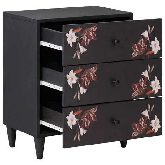 vidaXL Bedside Table Multicolour 50 x 33 x 60 cm Solid Mango Wood