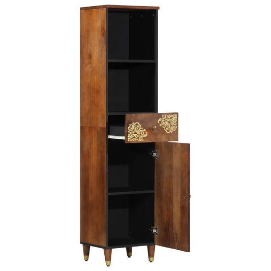 vidaXL Bathroom Cabinet Honey brown 38 x 33 x 160 cm Solid Mango Wood