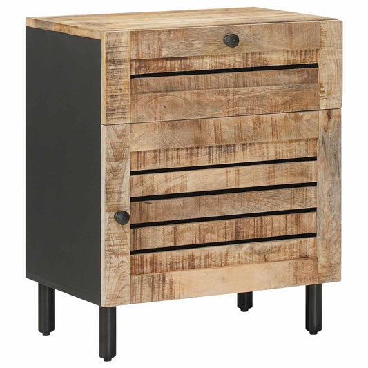 vidaXL Bedside Table Natural 50 x 33 x 60 cm Solid Mango Wood
