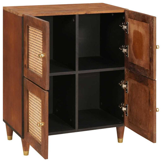 vidaXL Sideboard Brown 60 x 33.5 x 75 cm Solid Mango Wood