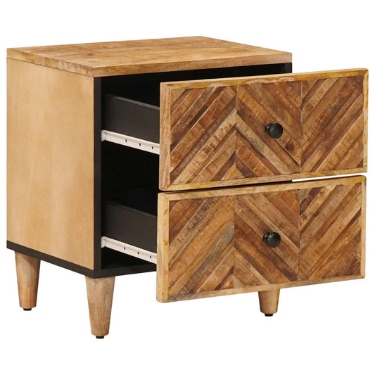 vidaXL Bedside Table 2 pcs Brown 40 x 33.5 x 46 cm Solid Mango Wood