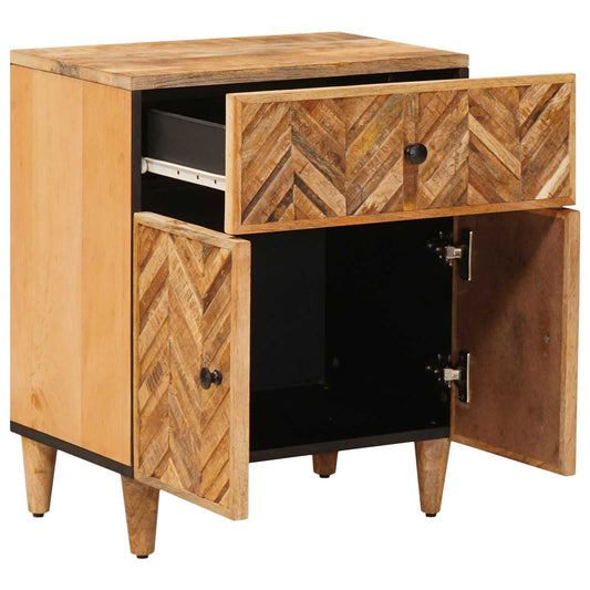 vidaXL Bedside Table Brown 50 x 33 x 60 cm Solid Mango Wood