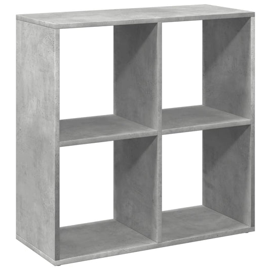 vidaXL Room Divider Bookcase Concrete Grey 69,5x29x69,5 cm Engineered Wood